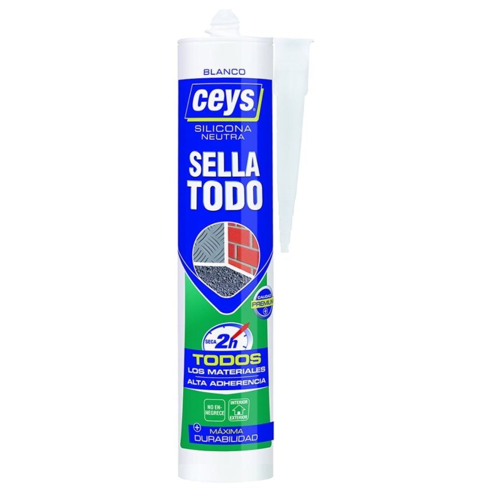 Silicone Neutro CEYS Sella Todo Xpress Transparente 280ml