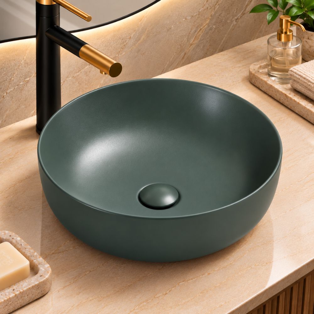 Lavatório de Pousar Cerhouse Studio 415x135mm Verde