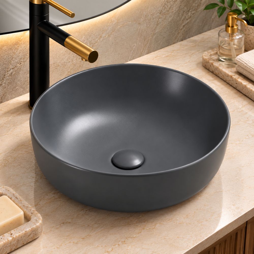 Lavatório de Pousar Cerhouse Studio 415x135mm Cinza