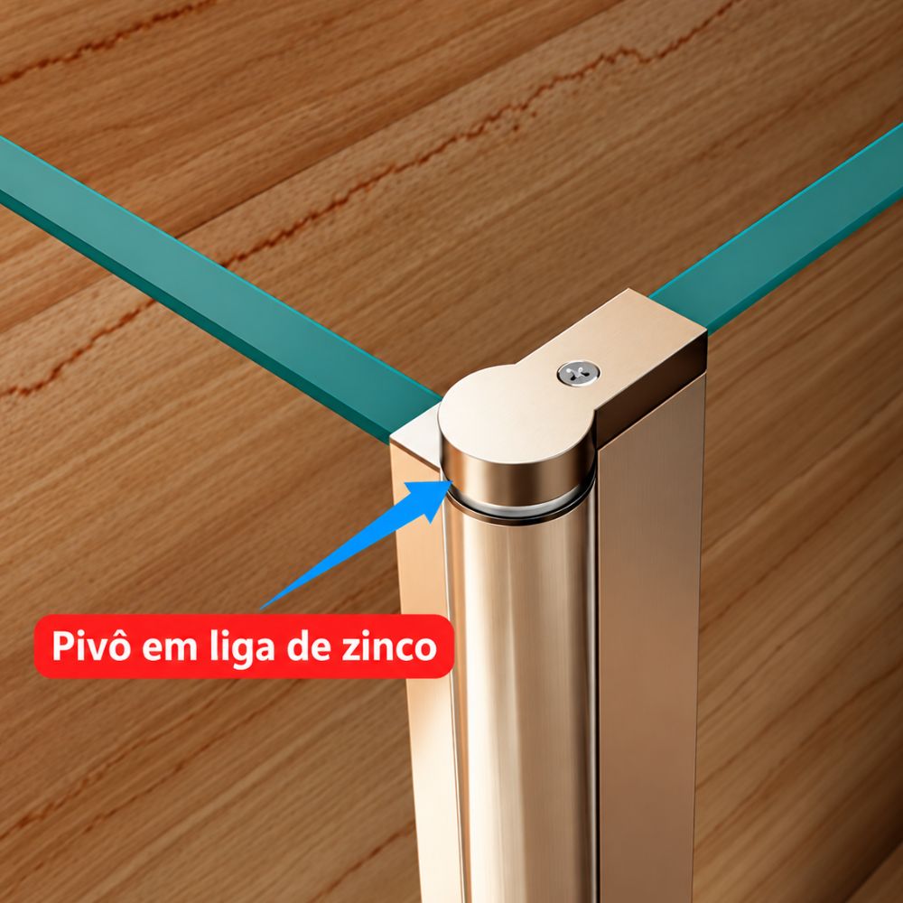 Painel Complementar SUN Amovível Cromado 300x1950 8mm