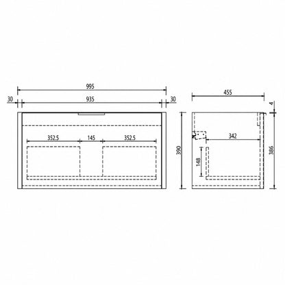 Móvel Timber Brown Oak com Lavatório 100