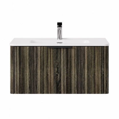 Móvel Timber Somona Oak com Lavatório 80