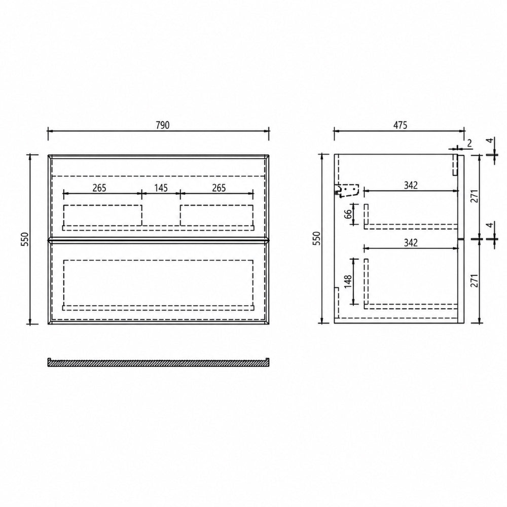 Móvel Frame Light Oak 80