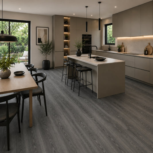 Piso Vinílico Cerhouse Prime Grey 1220x228x5,5mm