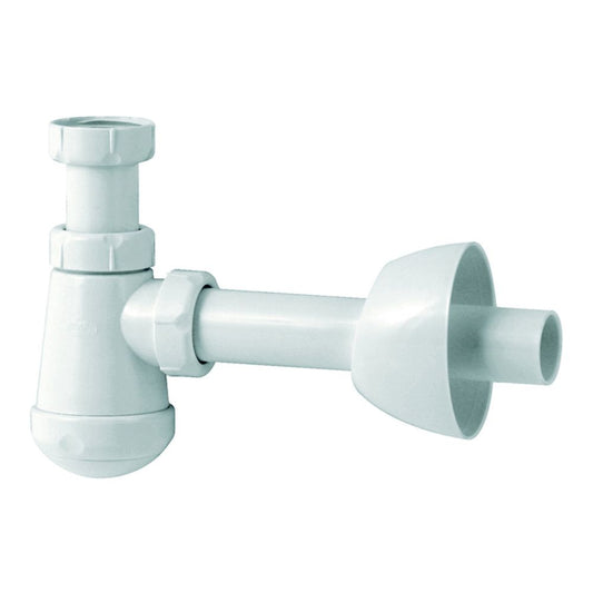 Sifão Garrafa Curto Jimten S-354 1 1/4" com Espelho