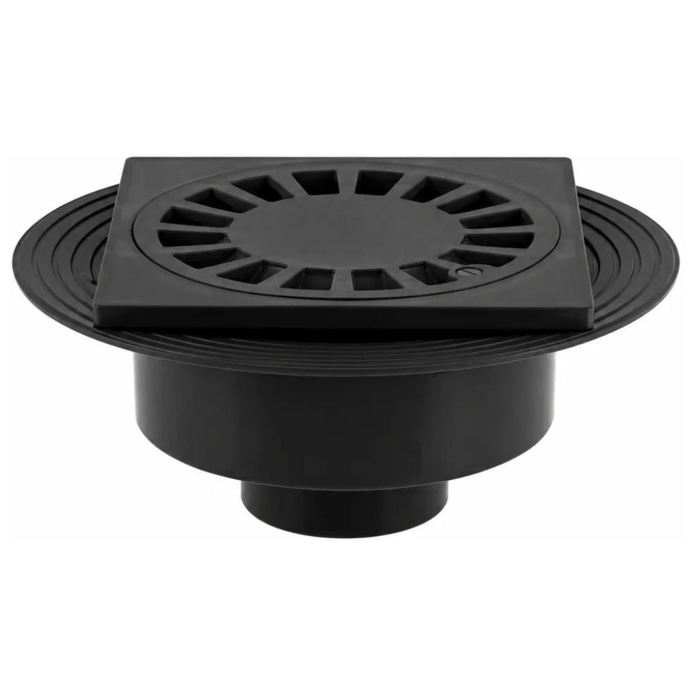Caixa Sifónica Jimten S-247 Preta 200x200mm Ø90