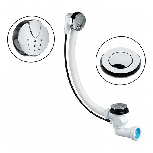 Conjunto Banheira Automático Jimten S-261 Cromado