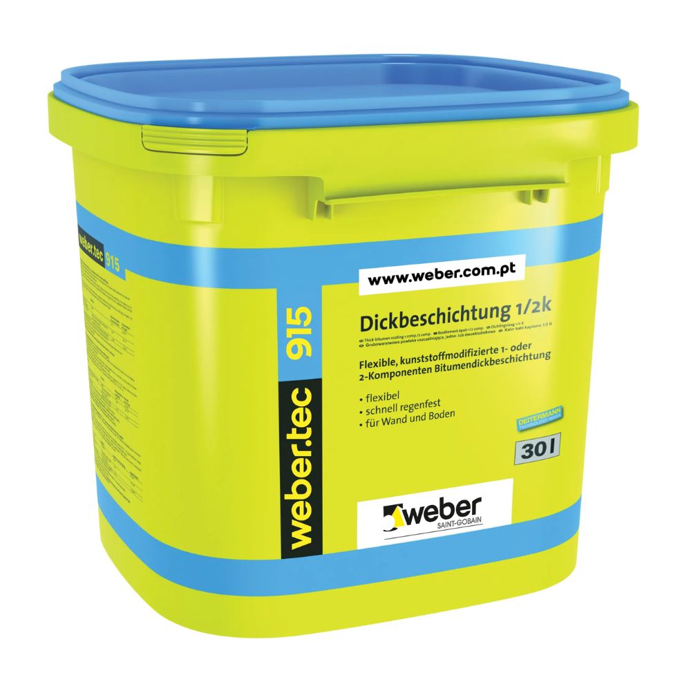 Impermeabilizante Betuminoso Webertec 915 30L Negro