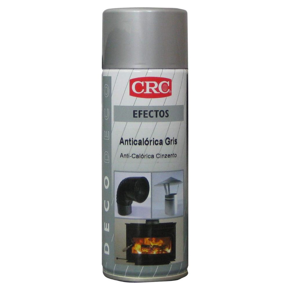 Tinta Spray Anticalórica CRC DECO Cinzento Alumínio 400ml