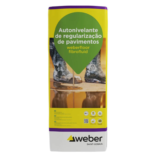 Argamassa Autonivelante Weberfloor Fibrofluid 25kG