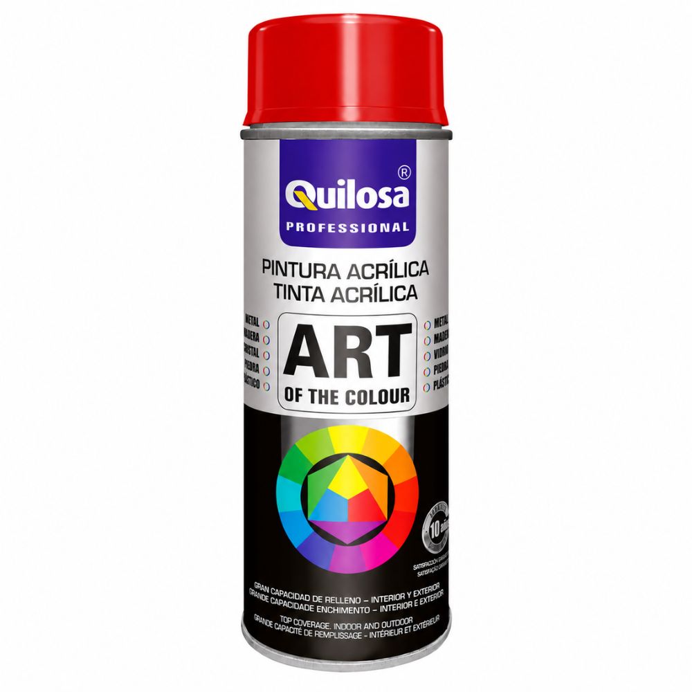 Tinta Spray Vermelho Tráfego RAL 3020 400ml Quilosa