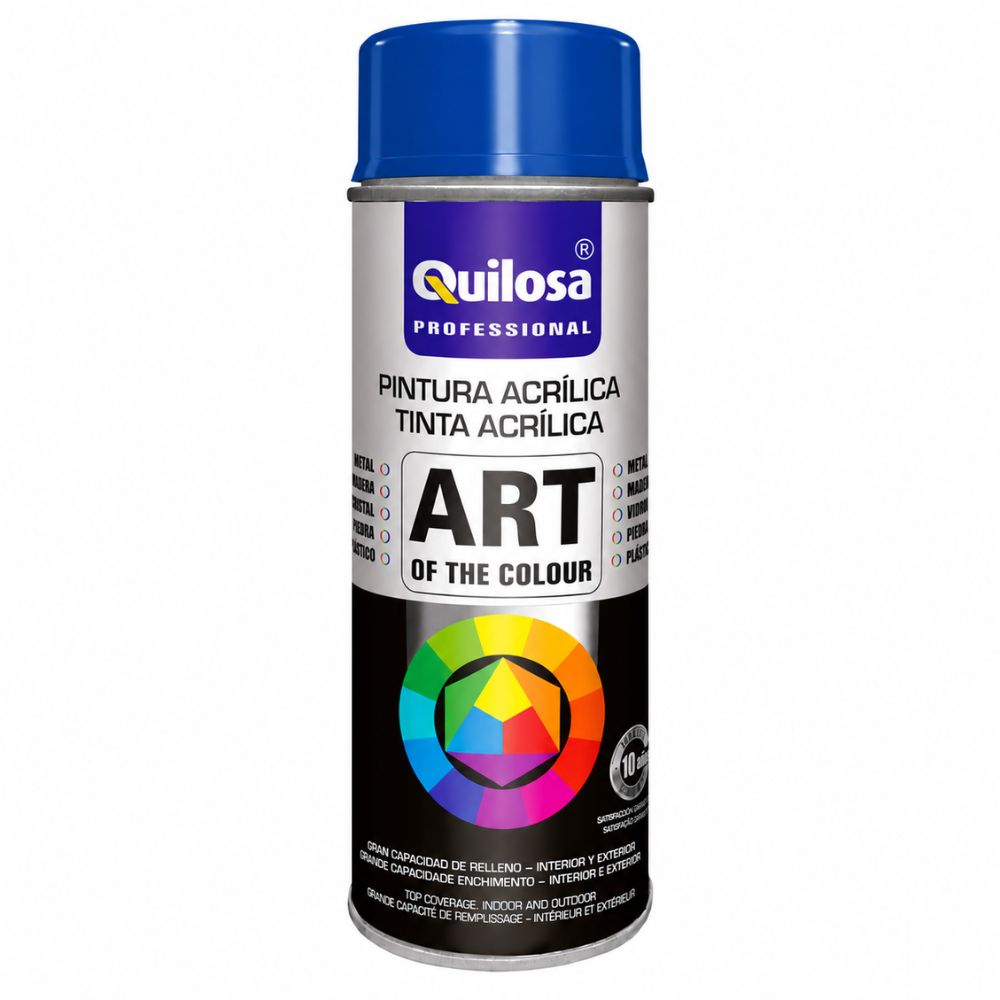 Tinta Spray Azul Genciana RAL 5010 400ml Quilosa