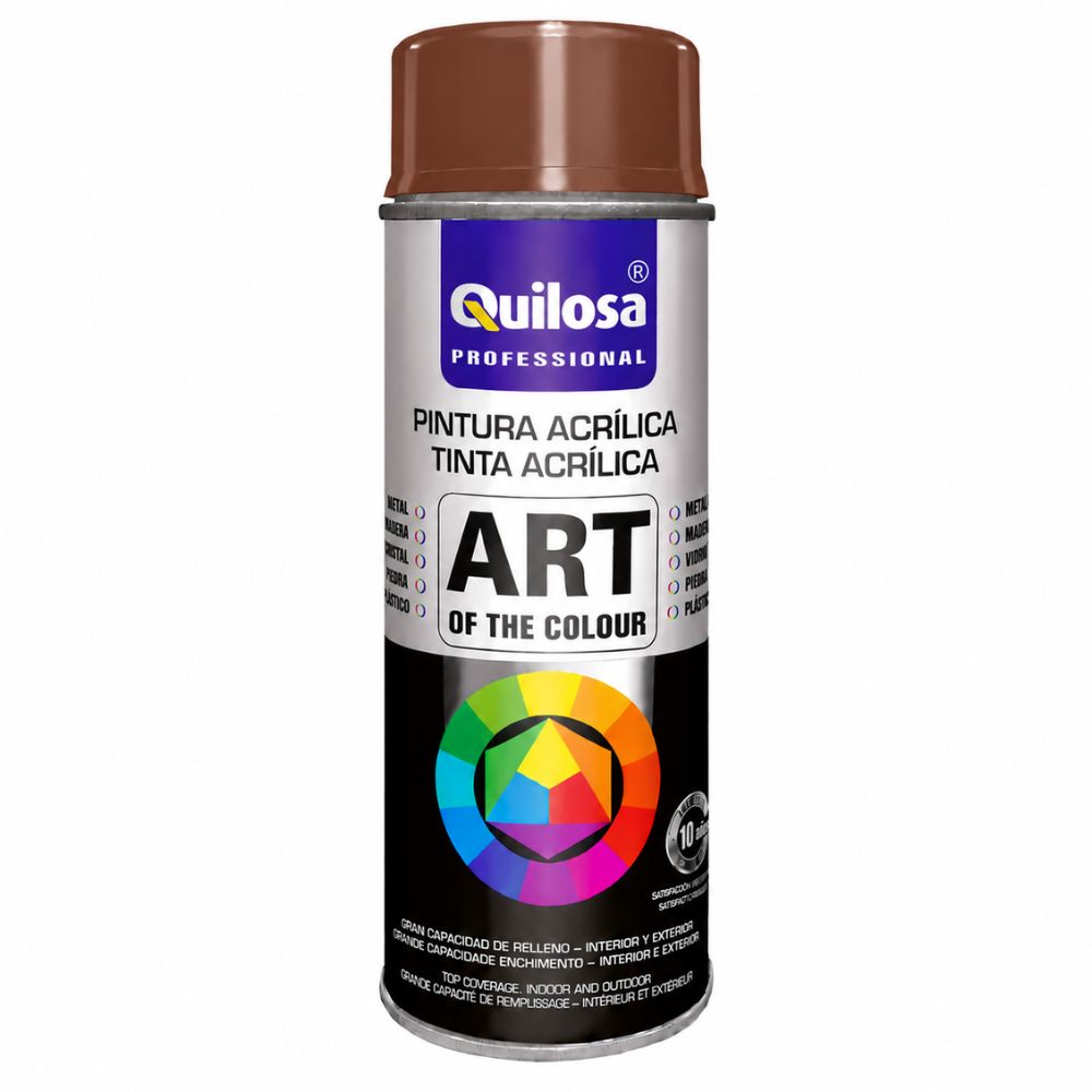 Tinta Spray Castanho Avelã RAL 8002 400ml Quilosa