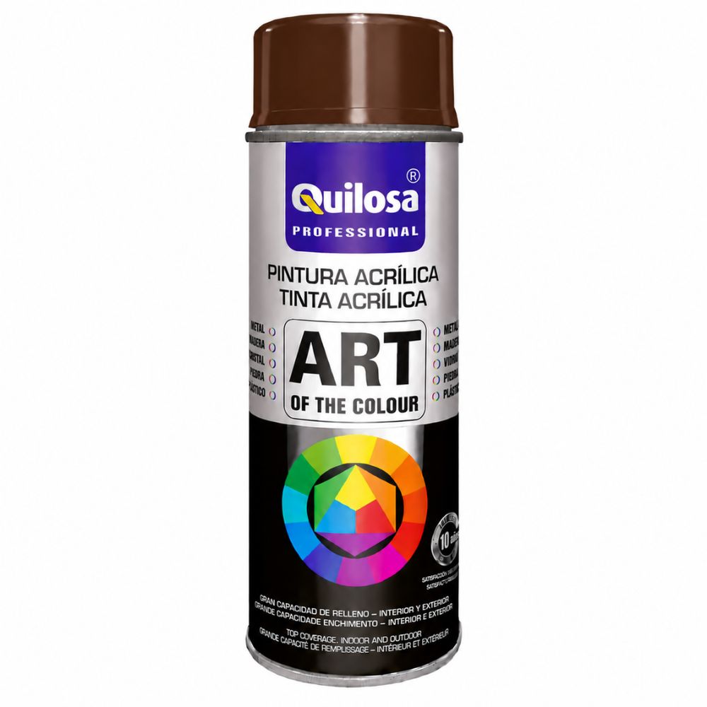 Tinta Spray Castanho Noz RAL 8011 400ml Quilosa