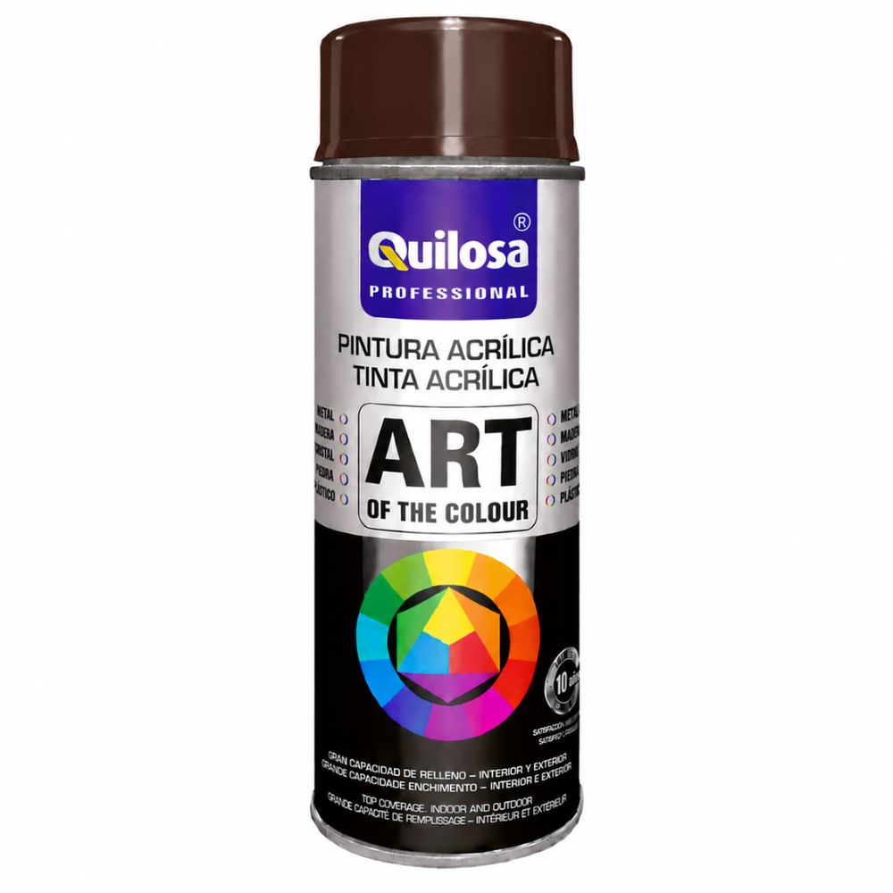 Tinta Spray Castanho Chocolate RAL 8017 400ml Quilosa