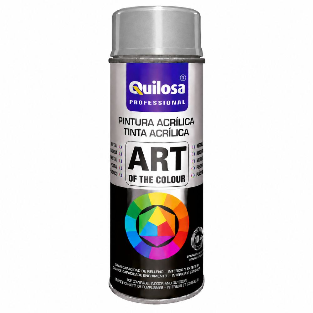 Tinta Spray Alumínio Branco RAL 9006 400ml Quilosa