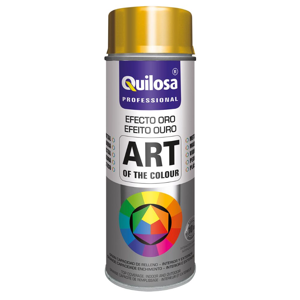 Tinta Spray Efeito Ouro Quilosa 400ml