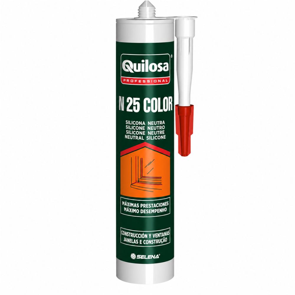 Silicone Neutro N-25 Verde Musgo RAL 6005 300ml Quilosa
