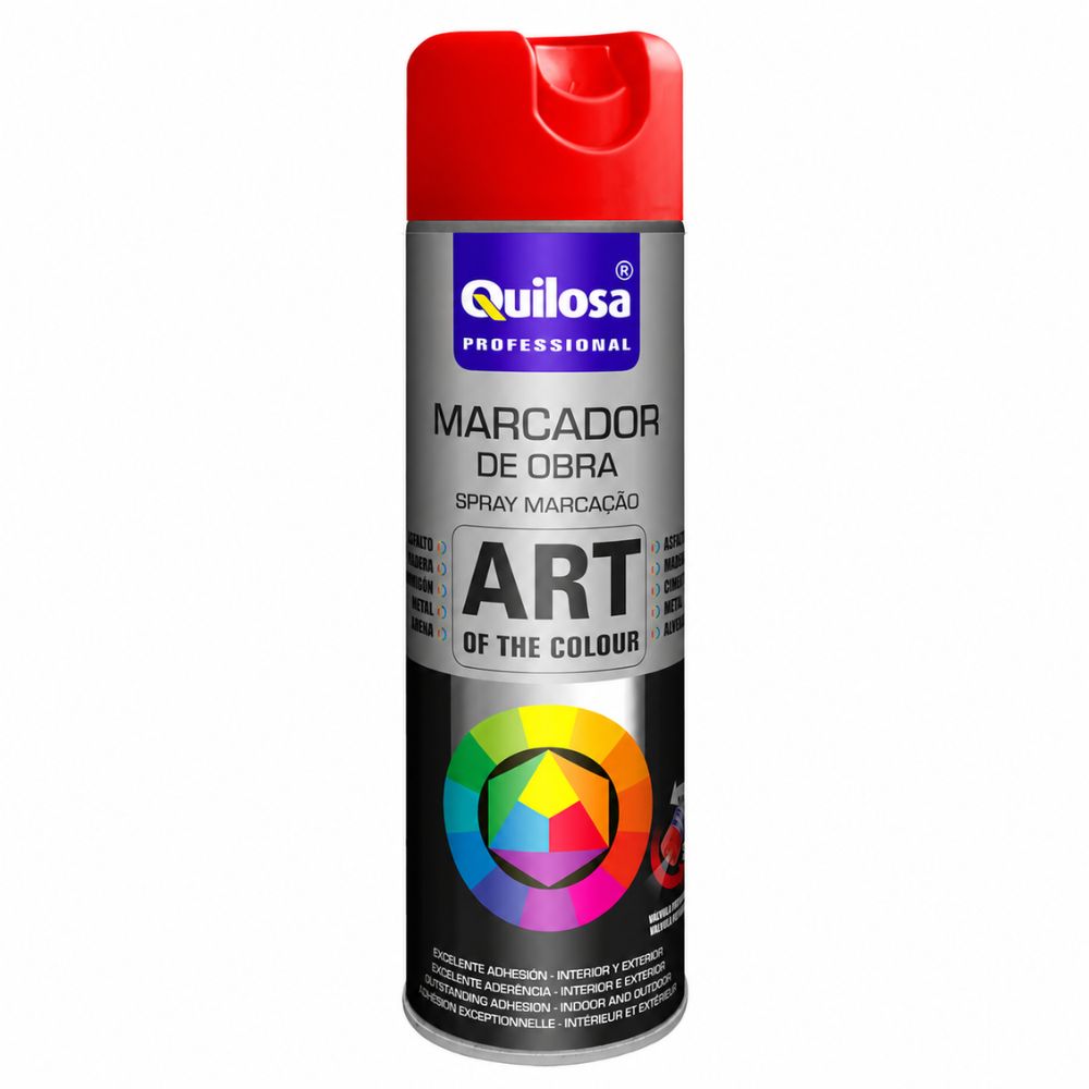 Spray Marcador de Obra Quilosa Vermelho 600ml