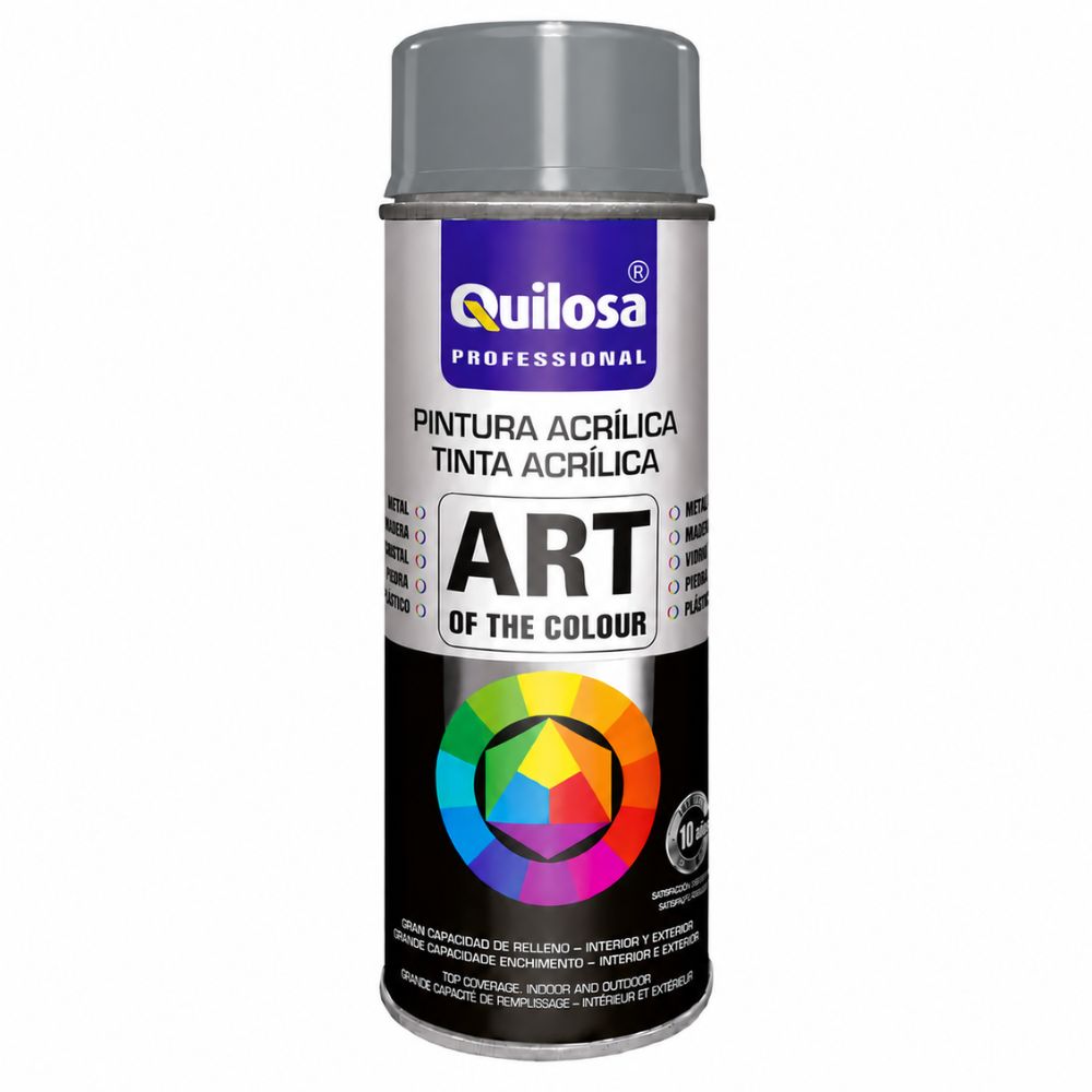 Tinta Spray Cinzento Tráfego RAL 7042 400ml Quilosa