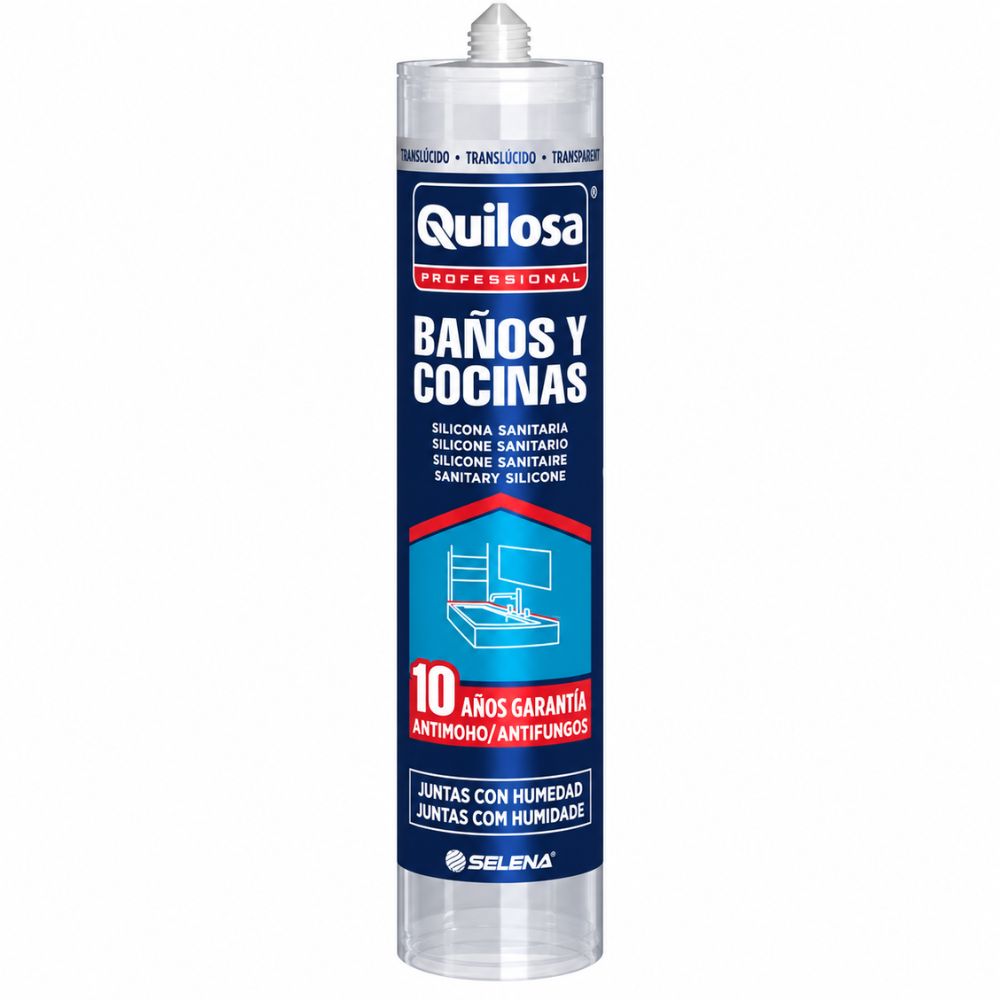 Silicone Quilosa Banhos e Cozinhas Translúcido 280ml