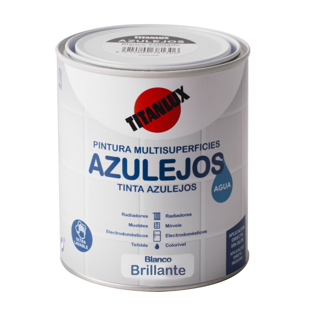 Esmalte para Azulejos TITANLUX Branco Brilhante 750ml