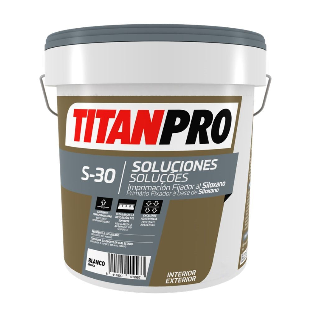 Primário TITANPRO S-30 Fixador Siloxânico Branco 10L