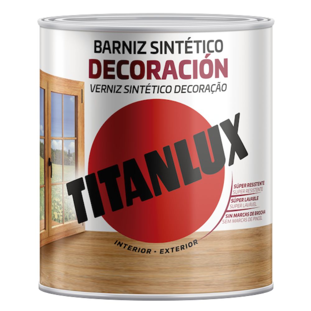 Verniz Sintético TITAN Incolor Brilhante 4L