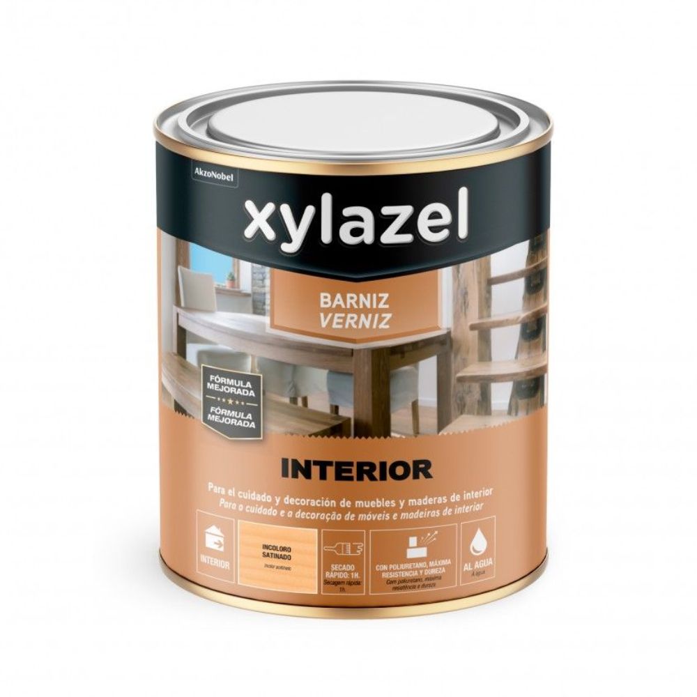 Verniz Xylazel Interior Aquoso Incolor Acetinado 0,75L