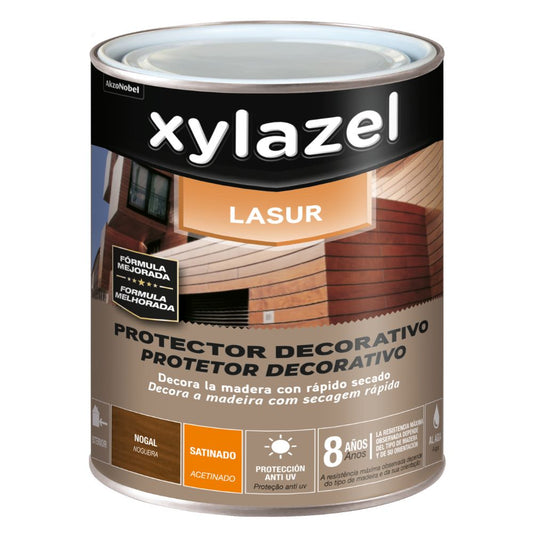 Xylazel Lasur Decor Água Acetinado Nogueira 0,75L