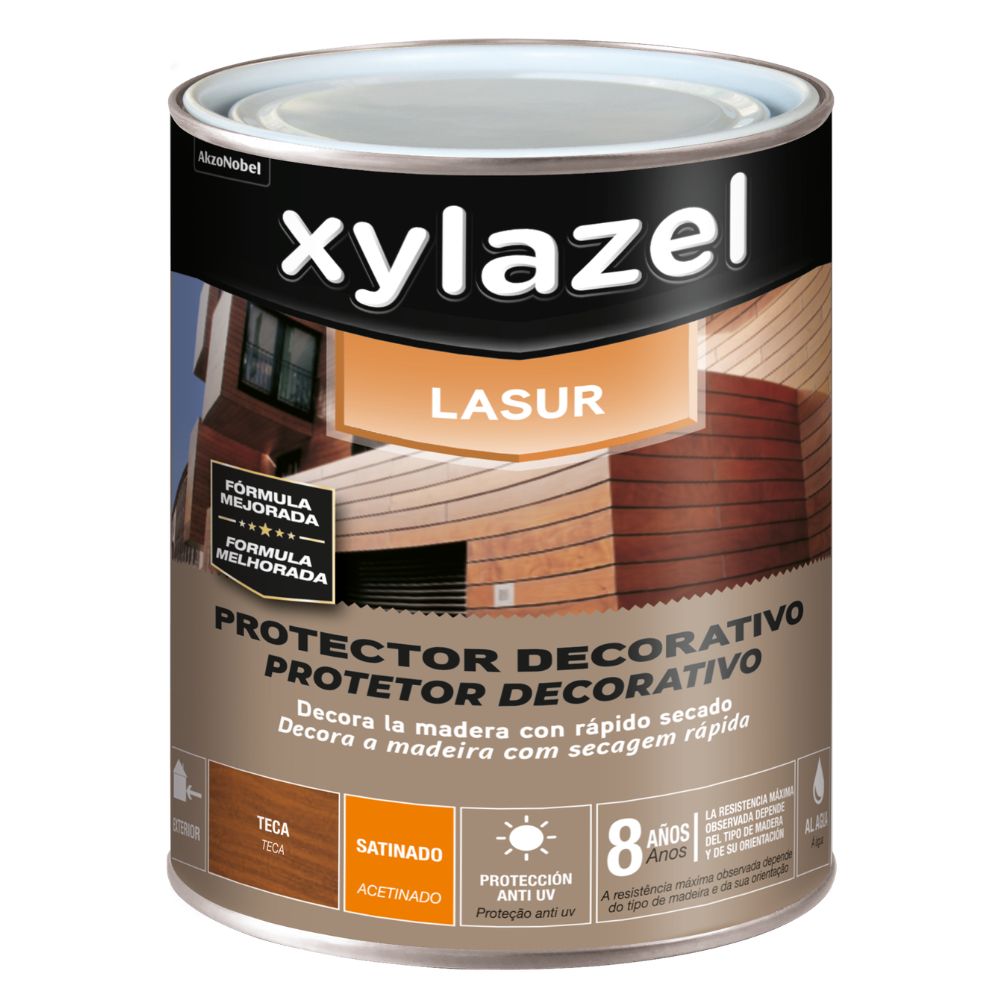 Xylazel Lasur Decor Água Acetinado Teca 0,75L