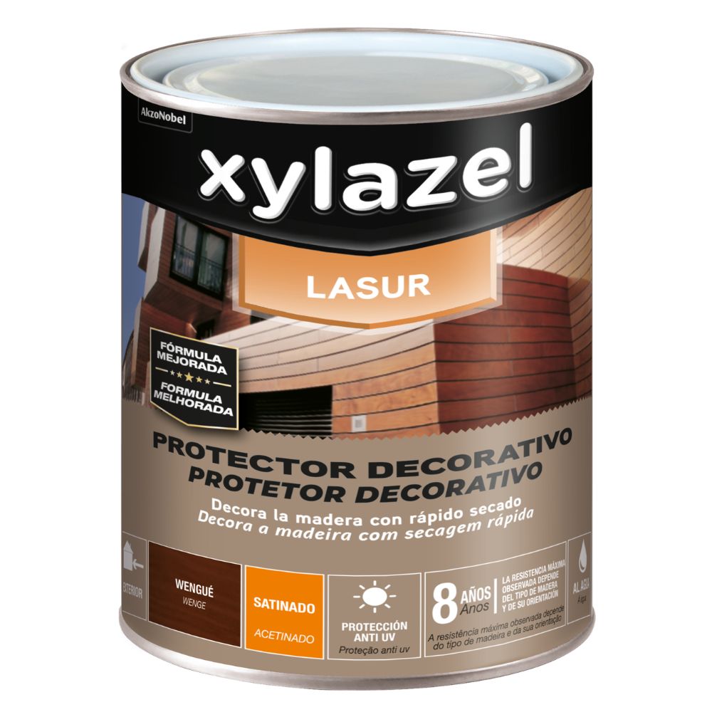 Xylazel Lasur Decor Água Acetinado Wengué 0,75L