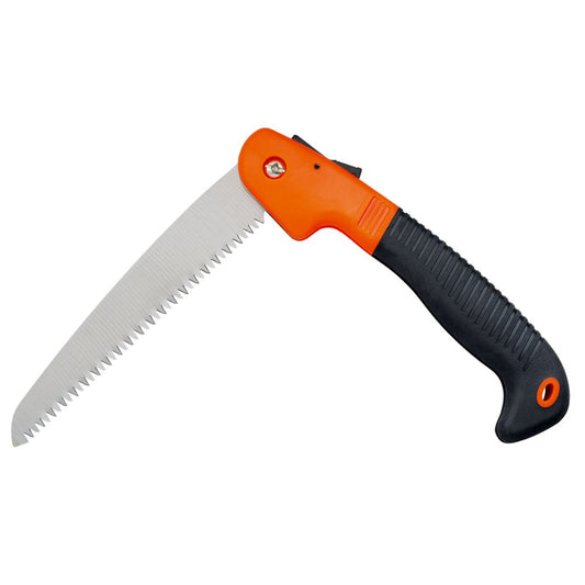 Serrote Dobrável 18cm Preto e Laranja