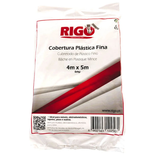 Cobertura Plástica Fina Rigo 4x5m 6µm
