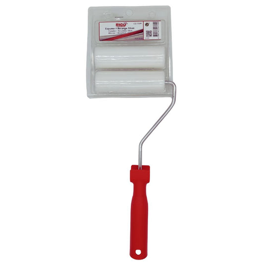 Rolo Mini Espuma Superfina Rigo 10cm + Recarga