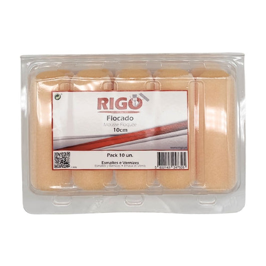 Carga Mini Flocada Rigo 10cm Blister 10 Unidades