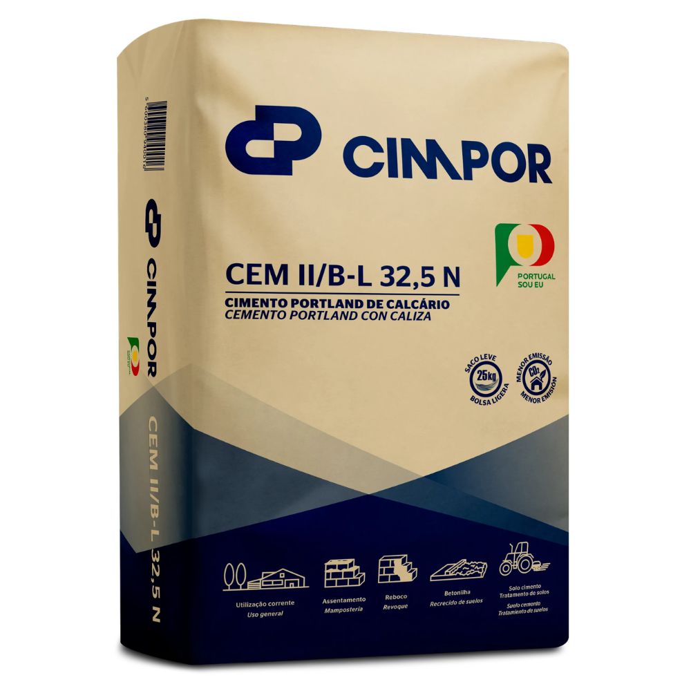 Cimento Cimpor CEM II/B-L 32,5 N 25kG