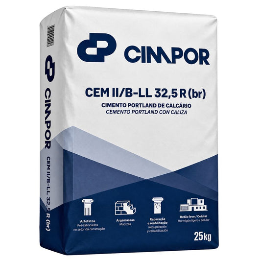 Cimento Branco Cimpor CEM II/B-L 32,5 R 25kG