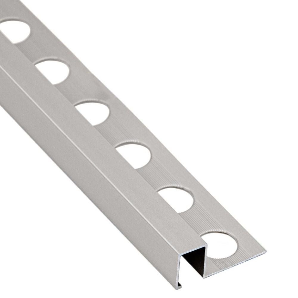 Perfil Quadrado Alumínio Acetinado 10mm 2,6m