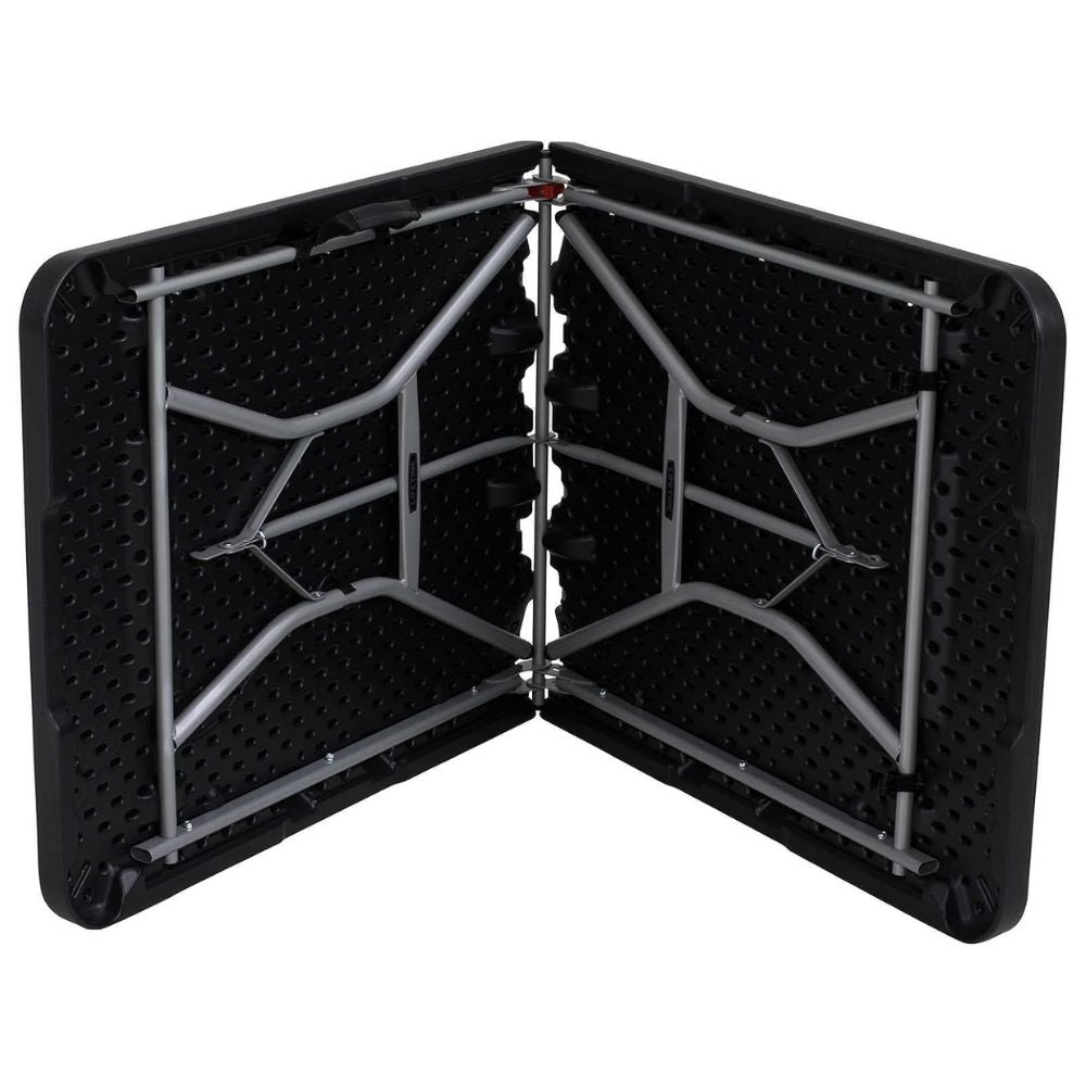 Mesa Dobrável Lifetime 183x76cm Preta em HDPE