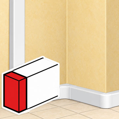 Topo de Calha Legrand DLP 105x50 mm Branco