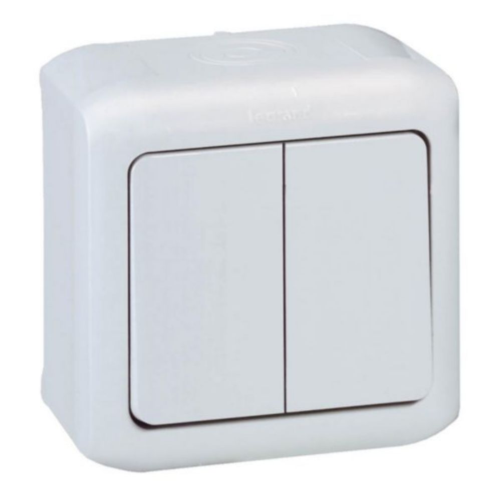 Comutador de Escada Duplo Legrand Forix IP44 Branco 10AX