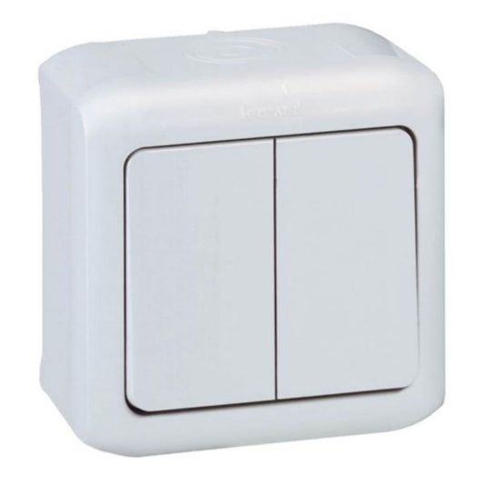 Comutador de Escada Duplo Legrand Forix IP44 Branco 10AX