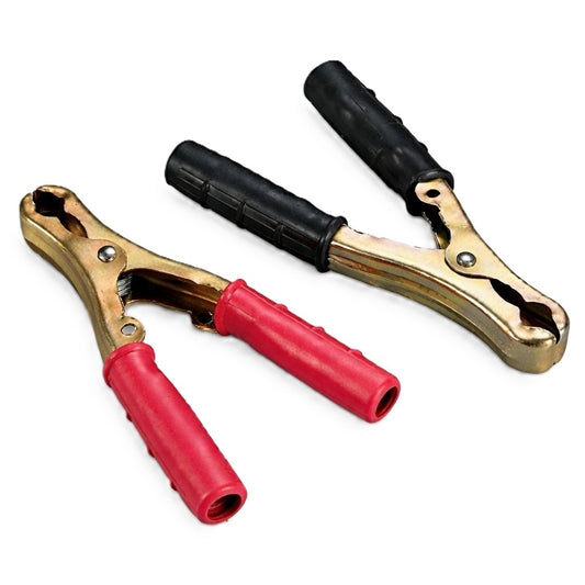 Pinças para Cabos de Bateria 400A 250mm 1 Vermelha + 1 Preta