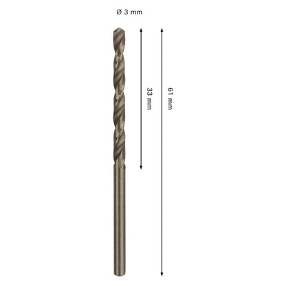 Broca para Inox Bosch PRO HSS-Co 3x33x61mm