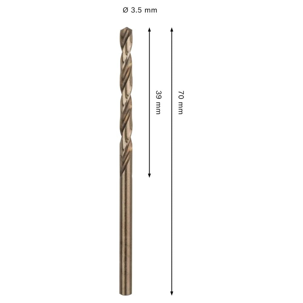 Broca para Inox Bosch PRO HSS-Co 3,5x39x70mm