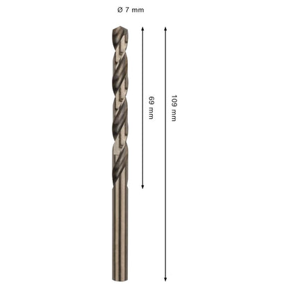 Broca para Inox Bosch PRO HSS-Co 7x69x109mm
