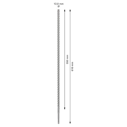 Broca Betão Bosch PRO SDS plus-5X 12x550x610mm