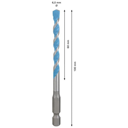 Broca Bosch EXPERT HEX-9 Multi Construction 6x60x100mm
