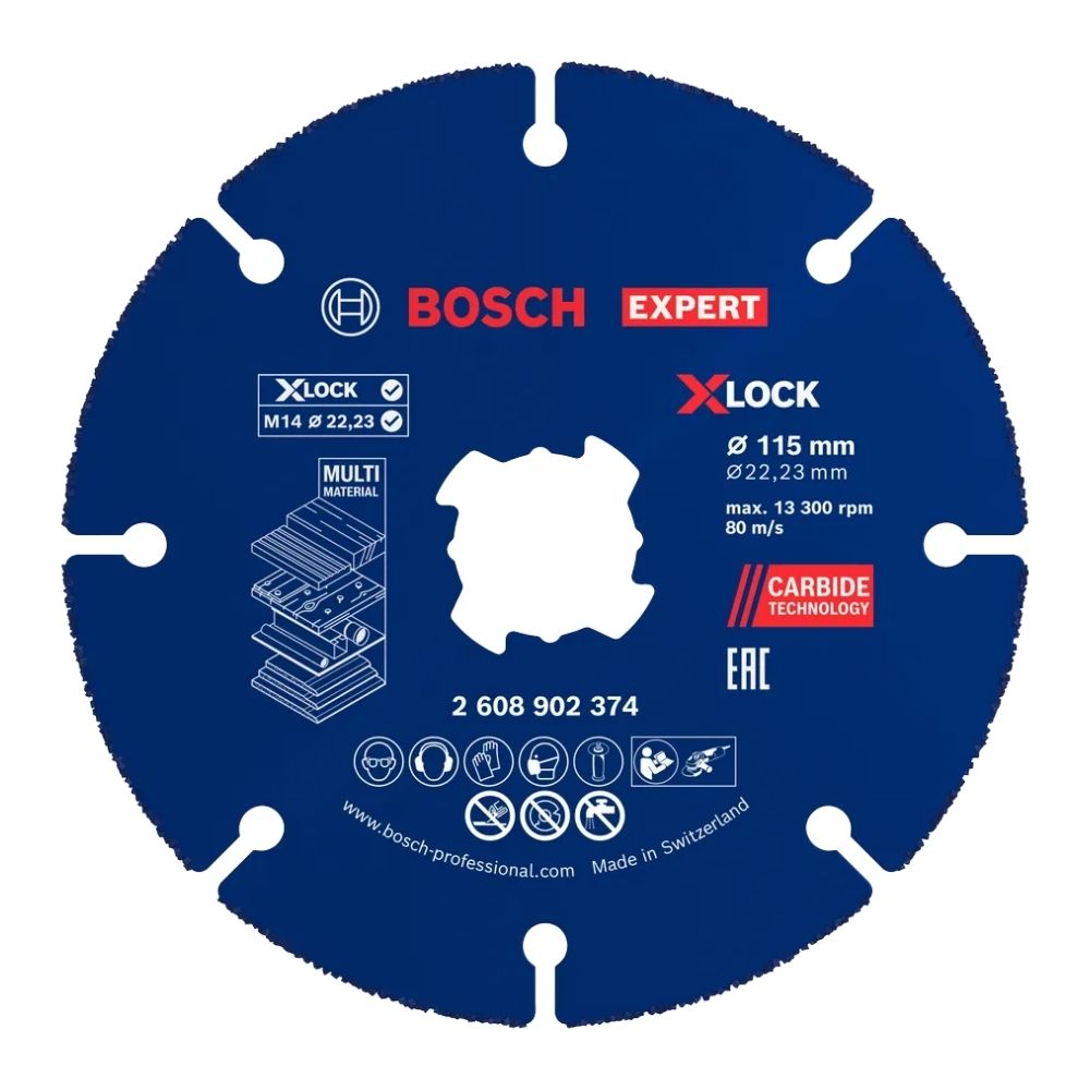 Disco de Corte Bosch EXPERT Multi Material X-LOCK 115mm